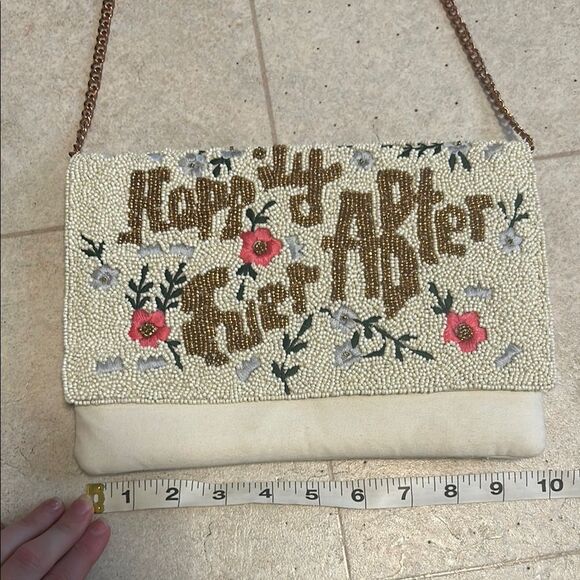 Ivory Bridal Beaded Purse - Picture 5 of 8